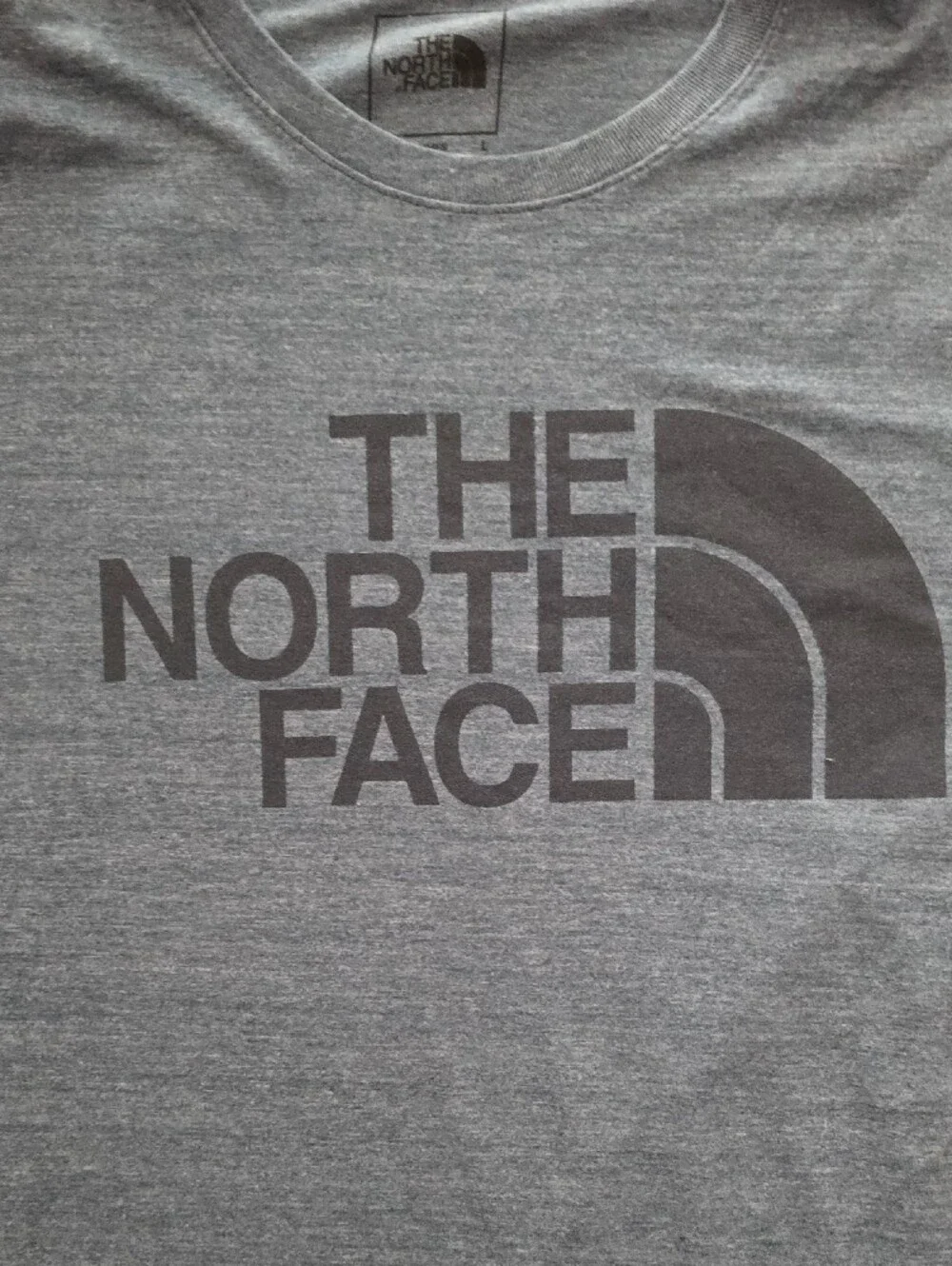 The North Face Men's Heather Slate Blue Short Sleeve Logo Tee